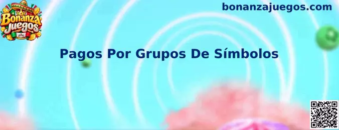 Guía visual de Pagos Por Grupos De Símbolos en una matriz de juego